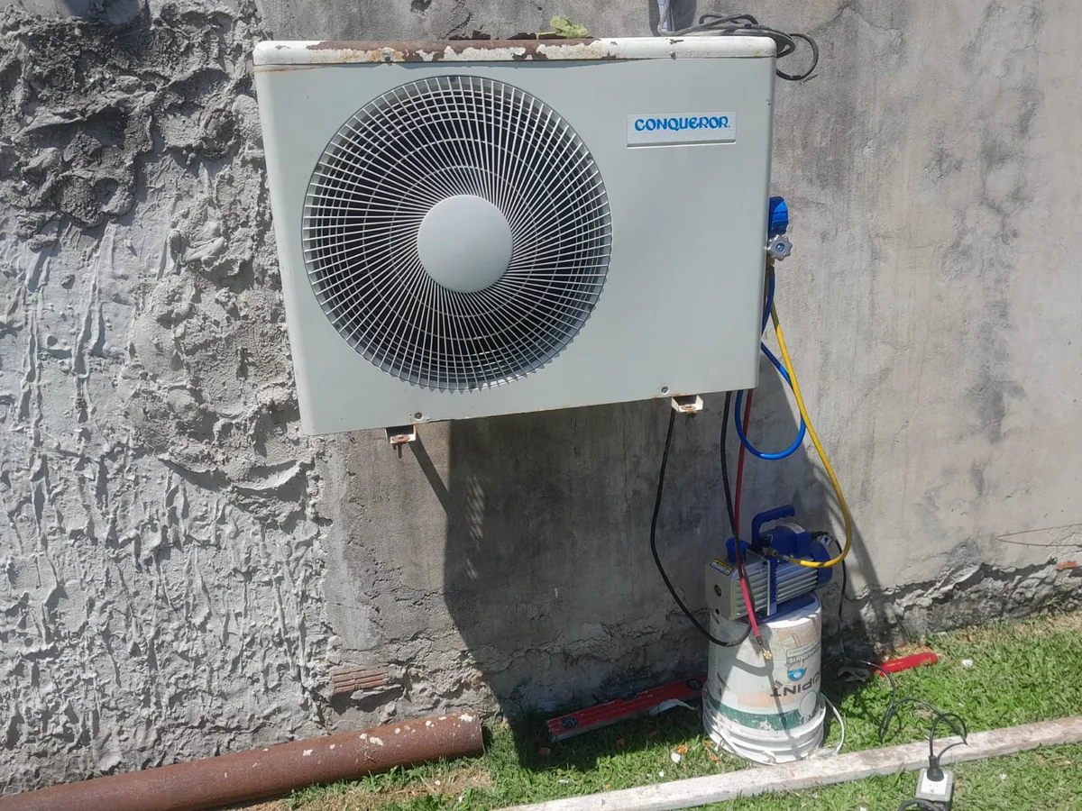 Instalación con bomba de vacío